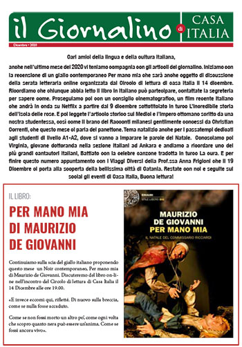 Giornalino Dergisi Aralık 2020 Sayısı